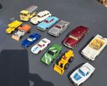 13 Vintage Corgi / Matchbox Diecast Cars Used See Photos Job Lot Bundle