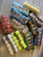 Bundle mixed vintage cotton 80% double knitting yarn 1500g