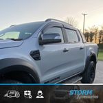 4PCS WIND DEFLECTORS FOR FORD RANGER T6 T7 T8 WILDTRAK 2012-2022 DCAB