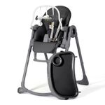 3-in-1 Baby High Chair Folding High Chair for Baby Seat Toddler Chair - Black