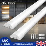 LED Batten Tube Light 3000K 4000K 6500K Garage Office 120CM Strip Daylight 40W
