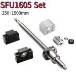 SFU1605 Set: RM1605 Ball Screw C7 End Machined + 1605 Ball Nut + Nut Housing
