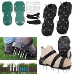 29 x13cm Spikes Pair Lawn Garden Grass Aerators Aerating Sandals Shoes Durable
