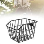 Rear Bicycle Basket Strengthened Frame for Pet Transport Sturdy Construction