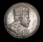 1902 King Edward VII & Alexandra Silver Coronation Medal 31mm 12.8g GB UK 