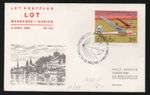Poland First Flight Warsaw - Zurich 1969 Cover. Airplane Stamp