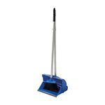Blue Long Handled Lobby Dust Pan & Brush Set