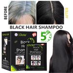 Dexe Black Hair Shampoo 5minute Dye Instant Colour Black Shine & Nourish25mlx10