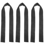 3Pcs Reusable Winch Rope Line Protective Sleeve Atv Nylon Black Cover
