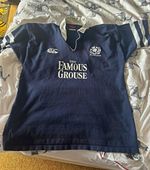Canterbury Scotland National Team Rugby Shirt Only Blue Famous Grouse Size Large