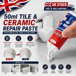 50ml Tile & Ceramic Repair Paste for Porcelain, Sink & Tub Chips