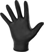 100 BLACK DISPOSABLE VINYL GLOVES POWDER & LATEX FREE FOOD Tattoo S/M/L/XL 1000