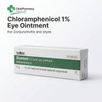 Chloramphenicol 1% Eye Ointment 4g - Antibiotic Stye Conjunctivitis Treatment
