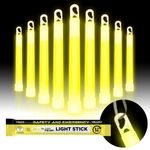 Glow Fever Glow Sticks Bulk, Emergency Safety Military 6'' Lightsticks, Light Up
