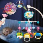 Baby Musical Crib Bell Cot Mobile Stars Dreams Light Nusery Lullaby Toy New