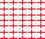 96X Car Decor Flag England St George Day Cross Stickers Decals World Cup