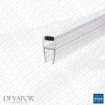 Di Vapor (R) Magnetic Shower Door Seal | 4-6mm/8mm/10mm Glass | 85cm/2m  10mm