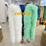 Ostrich Feather Boa Thick 2M Fluffy Ostrich Feather Scarf for New Lucky Lady