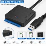 SATA to USB 3.0 2.5/3.5 inch HDD SSD Hard Drive Disk Converter Cable Adapter UK.