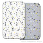 Next to Me Crib Sheets - 2pc Set - 2 Cotton Fitted Sheets for Bedside Cribs