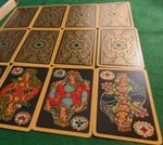 Black Palekh 1973 USSR Playing Cards. Vintage (36+1 Cards) Original Box Rare