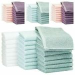 SET OF 4 & 12 FACE CLOTHS TOWELS EGYPTIAN COTTON FLANNELS  CLOTHS HEAVY 600 GSM