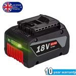 18V 5.0Ah Lithium-Ion For Bosch Battery Professional GBA BAT609 BAT620 BAT610