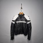 Frank Thomas Women's Black Motorcycle Leather Jacket Size 14