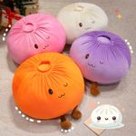 28/40CM Dumpling Plush Pillow With Legs Funny Food Stuffed Plushie Home Decor