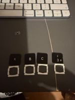 Keyboard Replacement Keys for MacBook Pro A1708 13" 2016 2017 A1534 2017 A1706