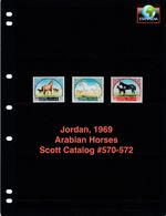 $11.50 Scott Value - 1969 JORDAN Horses arabian Stallions scarcer CV MNH NH UMM