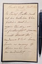 Rear Admiral of the Red, Sir Philip Broke, Handwritten Letter