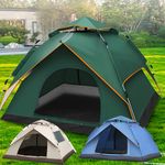 2-4 Man Automatic Instant Double Layer Pop Up Camping Tent Waterproof Outdoor UK