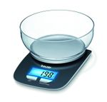 Beurer KS25 Digital Kitchen Scale | with 1.2L Weighing Bowl | Tare Weighing Func