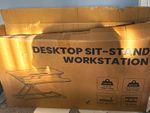 Desktop Sit-Stand Workstation Desk Converter, Gas Spring, Black