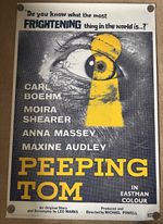 Peeping Tom 1960 Original One Sheet Unfolded Film Poster