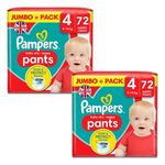 Pampers Baby Dry Nappy Size4 Diaper Protect Pants 9-15kg Jumbo+Pack 2x72 Nappies