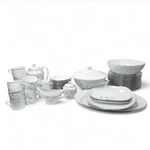 De Limoges Complete Dinner Set Hand Sainted Elisabeth Porcelain France Preloved