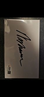 A Nightmare On elm Street Signed wes craven 5x3 JSA