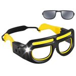 Safety Glasses With Lights Rechargeable Lighted LED Safety Glasses Motion Sensor