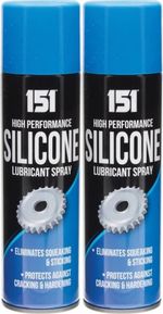 2x Silicone Lubricant Spray High Performance Eliminates Squeaking Sticking 200ML