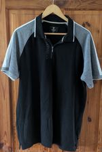 Mens  Guinness 1/4 Zip Polo Shirt Made Of Cotton Size Large Excellent Condition