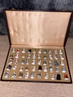 Vintage 50+ Bone China Thimbles Bundle Mixed Collectors Joblot Various Designs