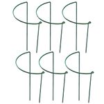 6Pcs Green Iron Plant Climbing Trellis Reusable Rack for Garden Plant Support