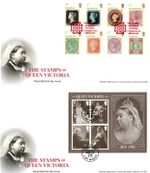 2025 GB STAMPS OF QUEEN VICTORIA PAIR STAMP +MINI SHEET FIRST DAY COVER 27.11.25