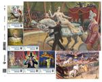 Ukraine 2026, Circus, Horses, Tiger, Clowns, sheet 6v