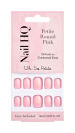 Nail HQ Petite Round Pink Nails (24 Pieces)
