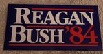 REAGAN BUSH '84 BUMPER STICKER