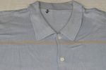 Vintage Leisure Shirt Size M 60s Faint Center Stripe Mod Button Up Sport Knit