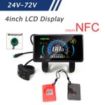 24V-72V E-Bike 4inch Colorful 808 LCD Display Meter with NFC Intelligent Display